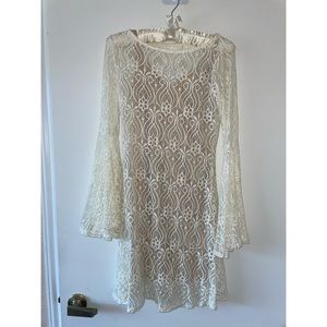 Cream lace dress